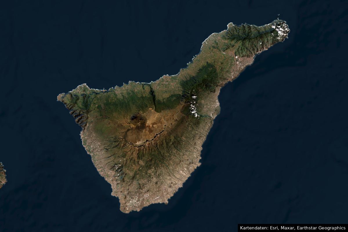 Ubicación en Tenerife: Santa Cruz, Santa Cruz de Tenerife
