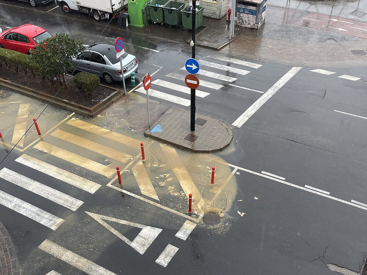 Abwasser Teneriffa Alcalá Kanal Calle Carero, Ecke Calle Barranquillo
