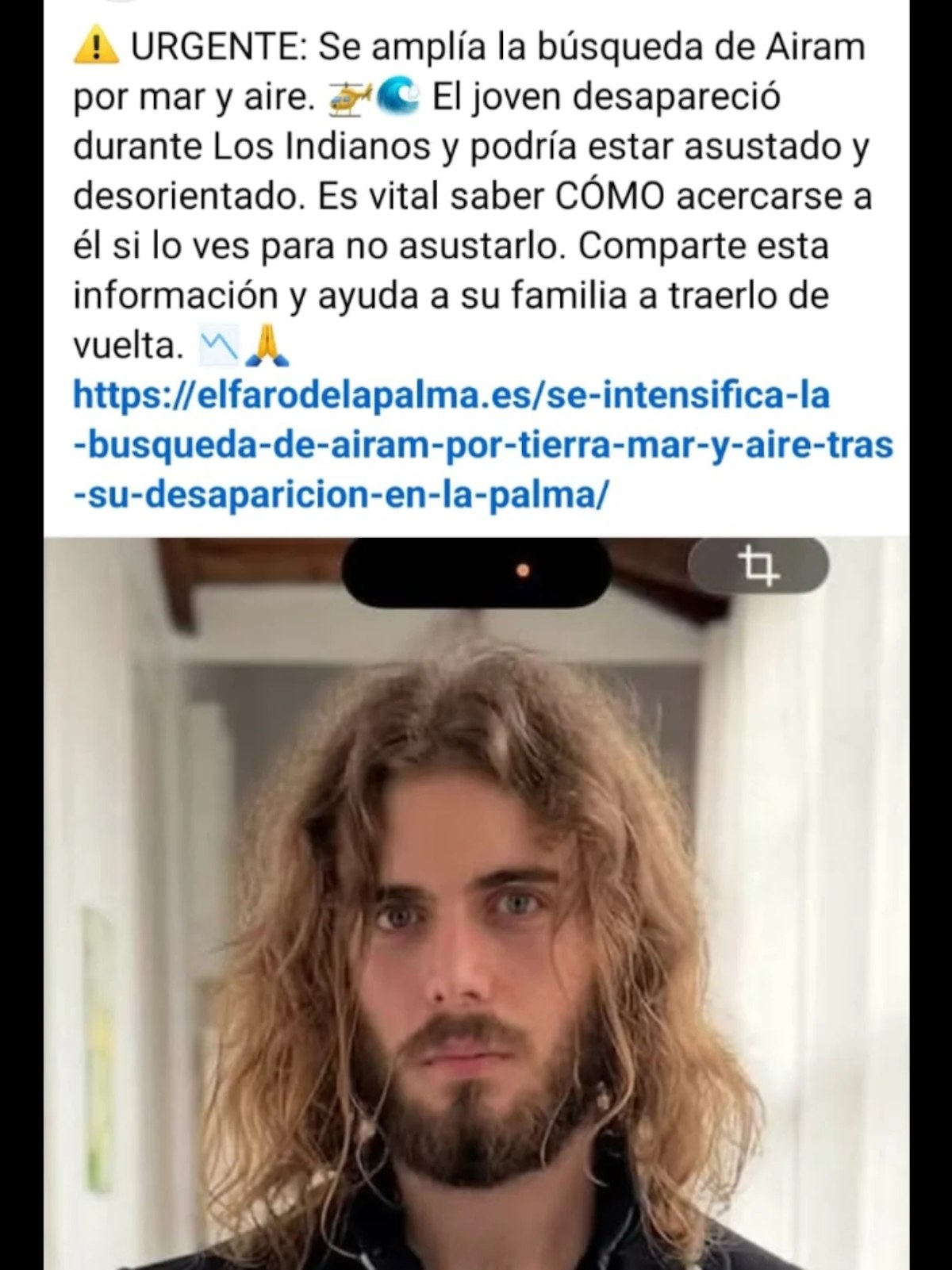 Airam auf La Palma vermisst: Vater vermutet Sohn im Bereich El Paso