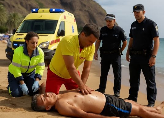 Rettung erfolglos: Mann stirbt an Playa de las Teresitas auf Teneriffa