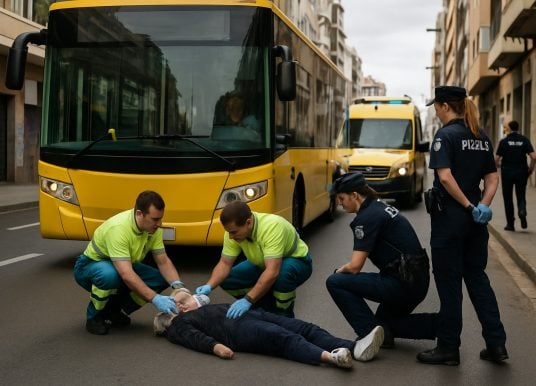 Schwerer Unfall in Las Palmas: Frau von Bus erfasst