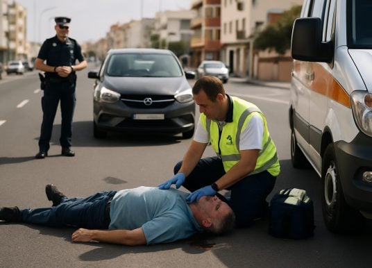 Unfall auf der Avenida Santa Cruz: Mann verletzt auf Teneriffa
