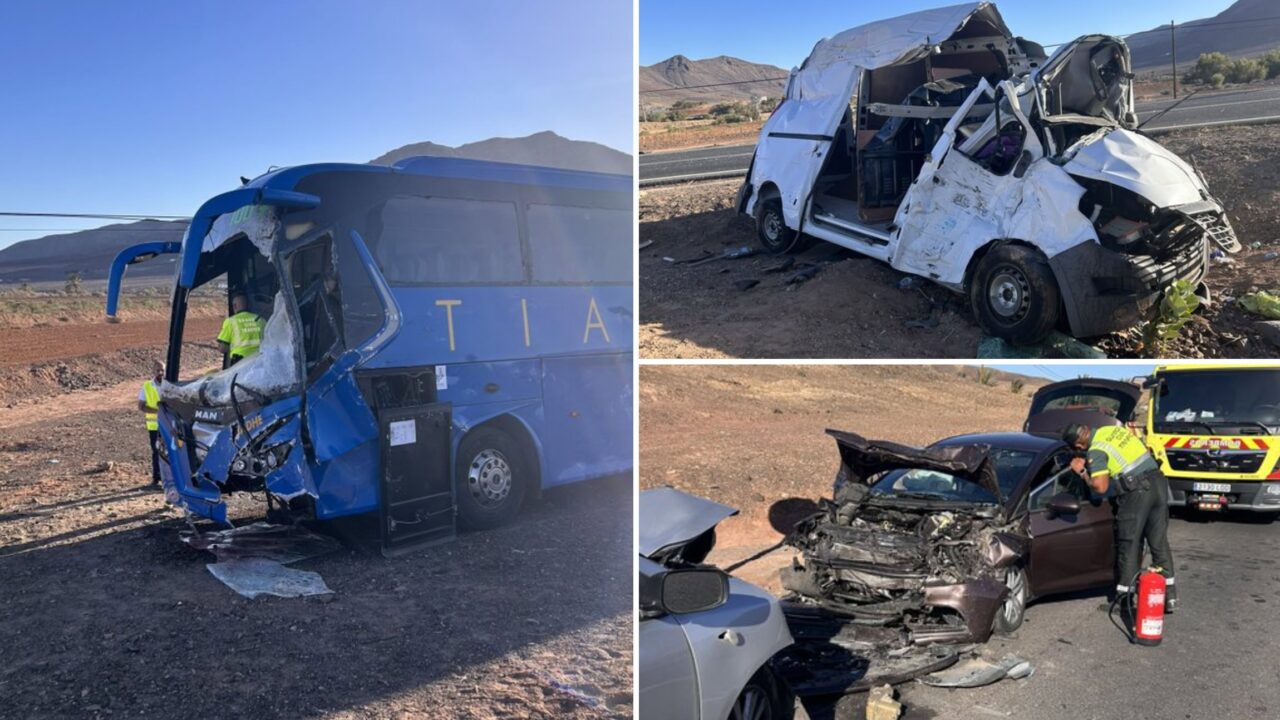 Komplizierte Bergung nach schwerem Bus-Unfall auf Fuerteventura