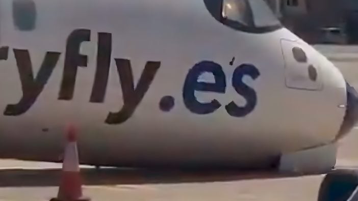 Gran Canaria: Kanaren-Flieger landet auf der Nase Canary Fly Unfall Gran Canaria