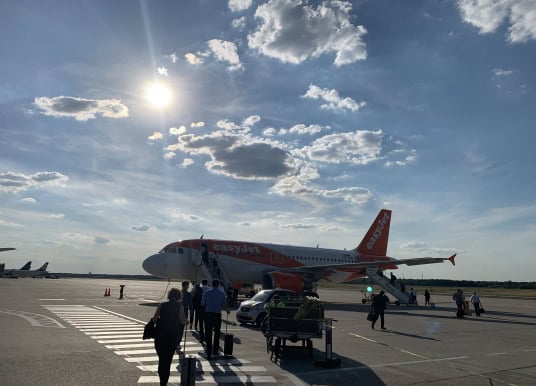 Easyjet Flugzeug Kanaren