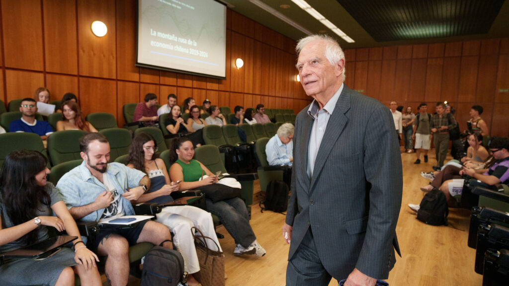 Der ehemalige Hohe Vertreter der Union für Außen- und Sicherheitspolitik, Josep Borrell, am Dienstag an der Universität von La Laguna
