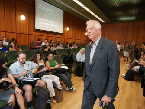Der ehemalige Hohe Vertreter der Union für Außen- und Sicherheitspolitik, Josep Borrell, am Dienstag an der Universität von La Laguna