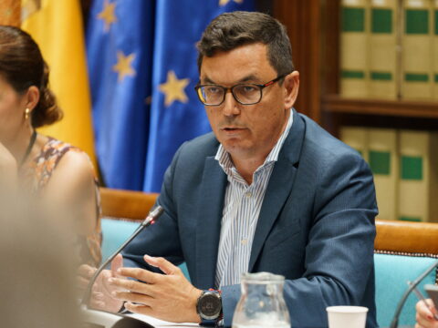 Archivfoto von Pablo Rodríguez, dem Minister für öffentliche Bauvorhaben, Wohnungswesen und Mobilität der Regierung der Kanarischen Inseln