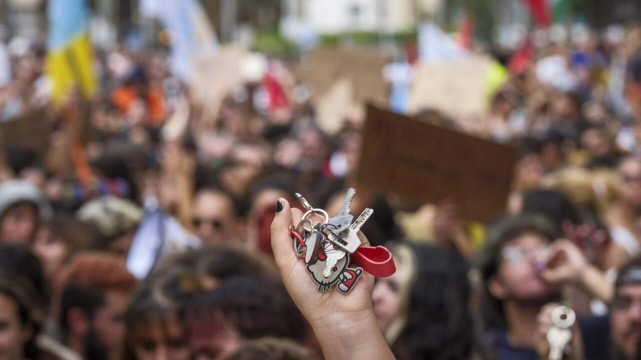 La manifestación por la vivienda celebrada el 3 de octubre en Las Palmas de Gran Canaria