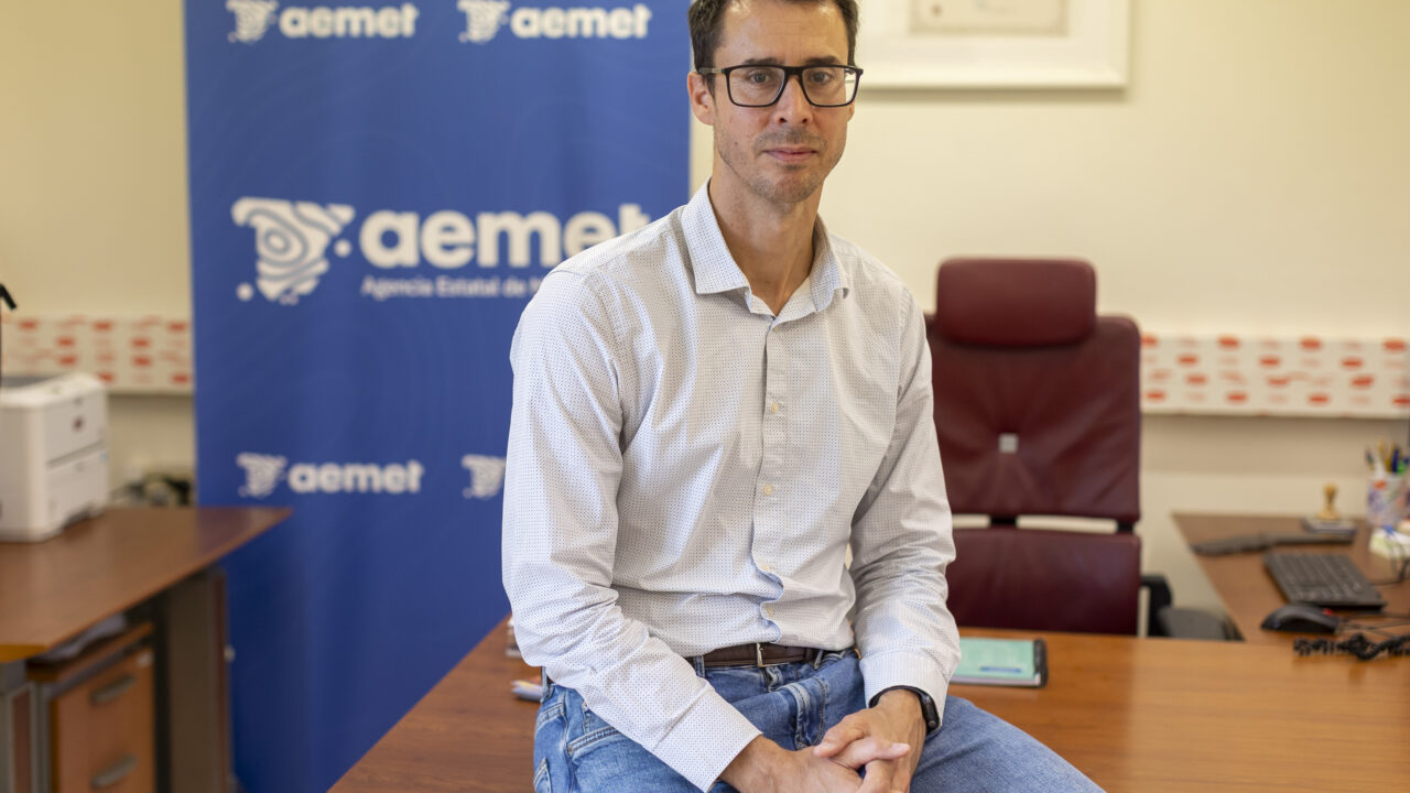 El delegado de la Agencia Estatal de Meteorología en Canarias, David Suárez
