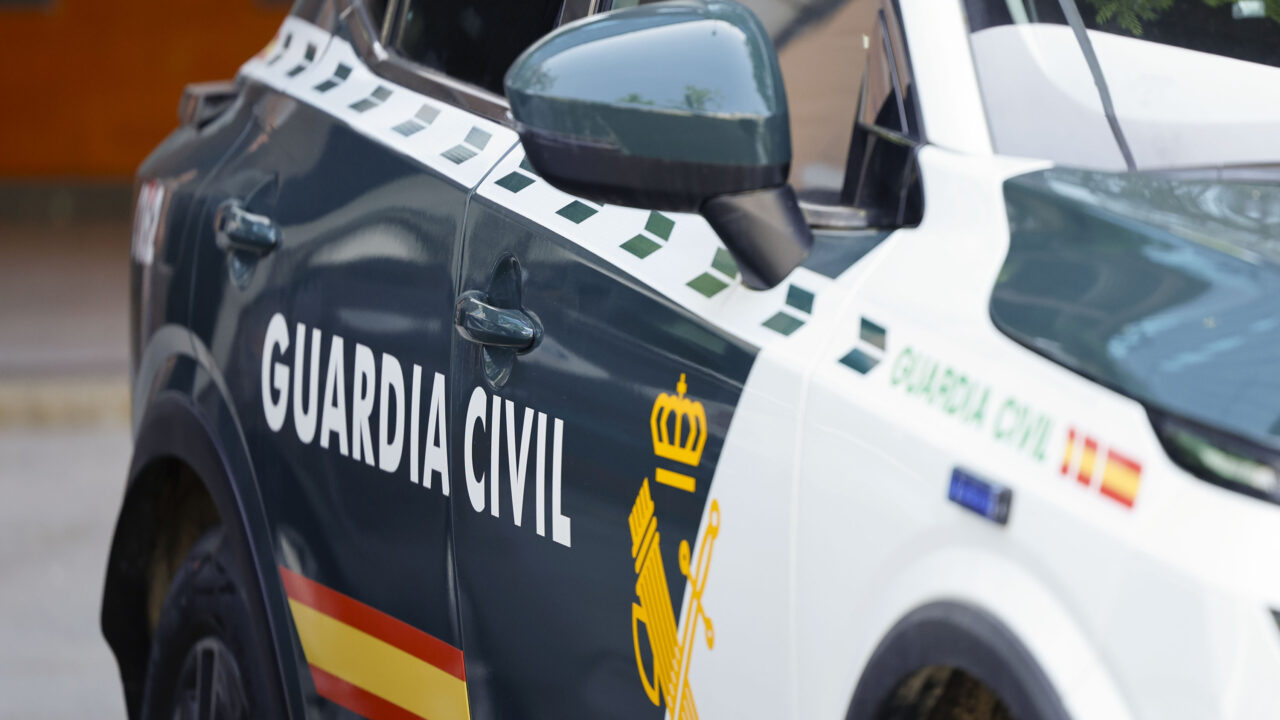 Archivfoto eines Fahrzeugs der Guardia Civil bei einem Einsatz, der in keinem Zusammenhang mit den Geschehnissen steht