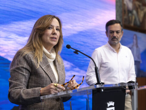 Archivfoto der Präsidentin und des Vizepräsidenten des Inselrats von Teneriffa, Rosa Dávila (links) und Lope Afonso (rechts)