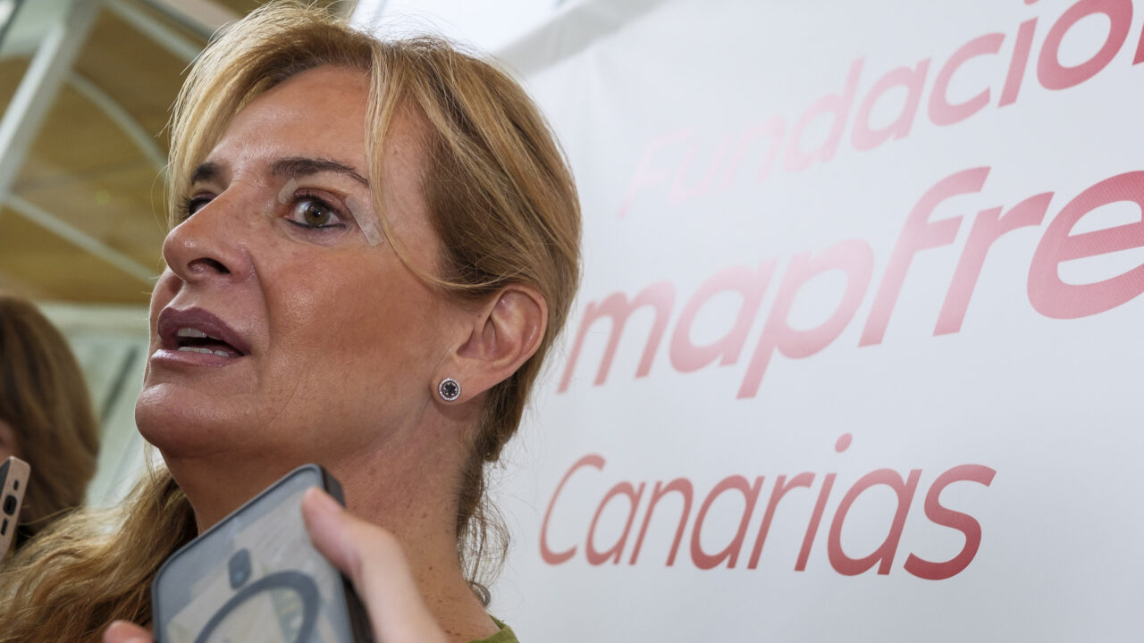 Die Gesundheitsministerin Esther Monzón am Mittwoch in der Fundación Mapfre Canarias