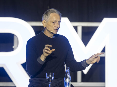 Der britische Computer- und Kognitionswissenschaftler sowie Kognitionspsychologe Geoffrey Hinton