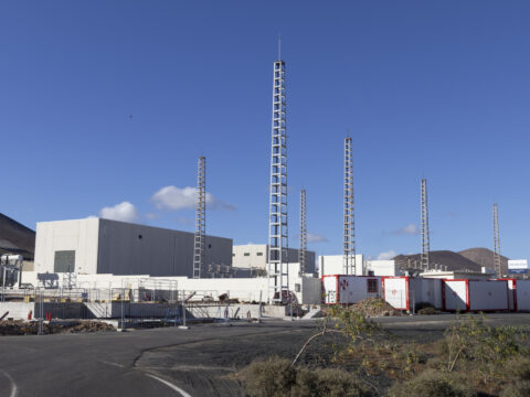 MACHER (LANZAROTE) 3 October 2026.-A view of the electricity substation in Macher, Lanzarote