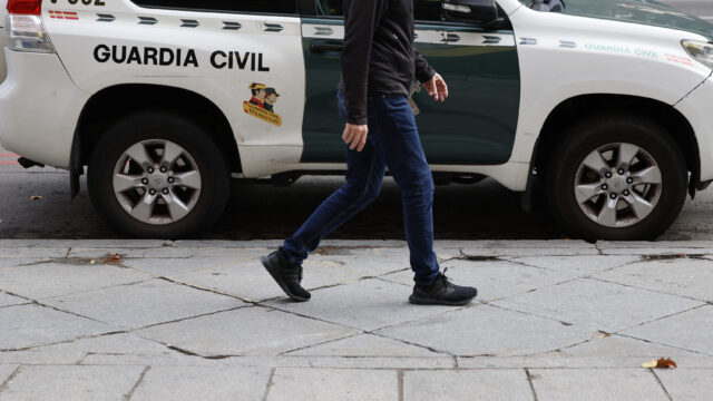 Archivfoto eines Streifenwagens der Guardia Civil, das in keinem Zusammenhang mit den Ereignissen steht