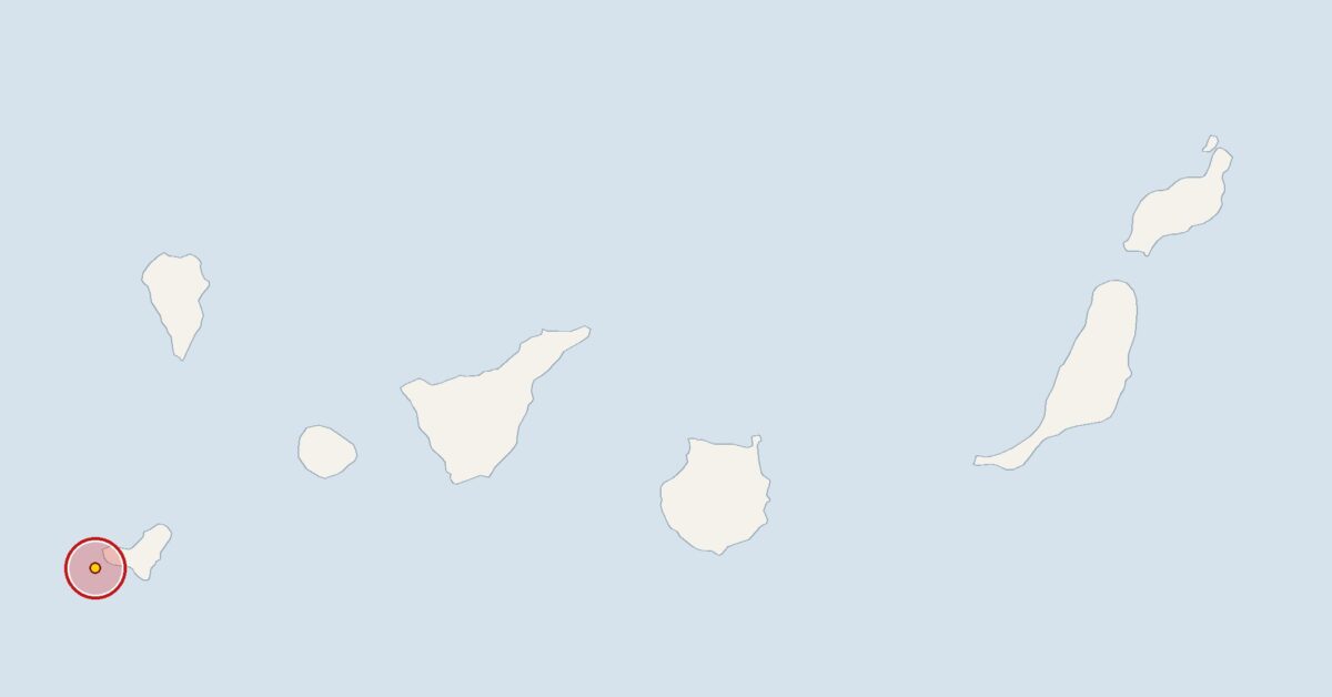 Erdbeben der Stärke 2,5 vor El Hierro