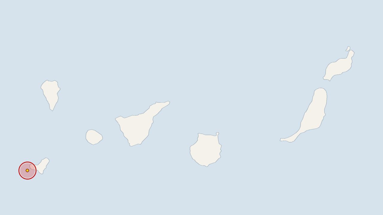 Erdbeben der Stärke 2,5 vor El Hierro