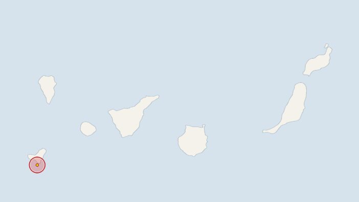 Erdbeben nahe El Hierro hat Herd in 33 Kilometern Tiefe