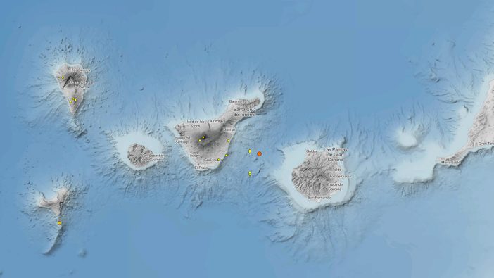 Erdbeben der Stärke 3,5 nahe den Kanaren registriert