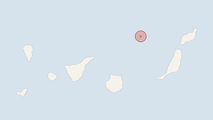 Terremoto frente a Fuerteventura: magnitud 3,1, por encima de la media