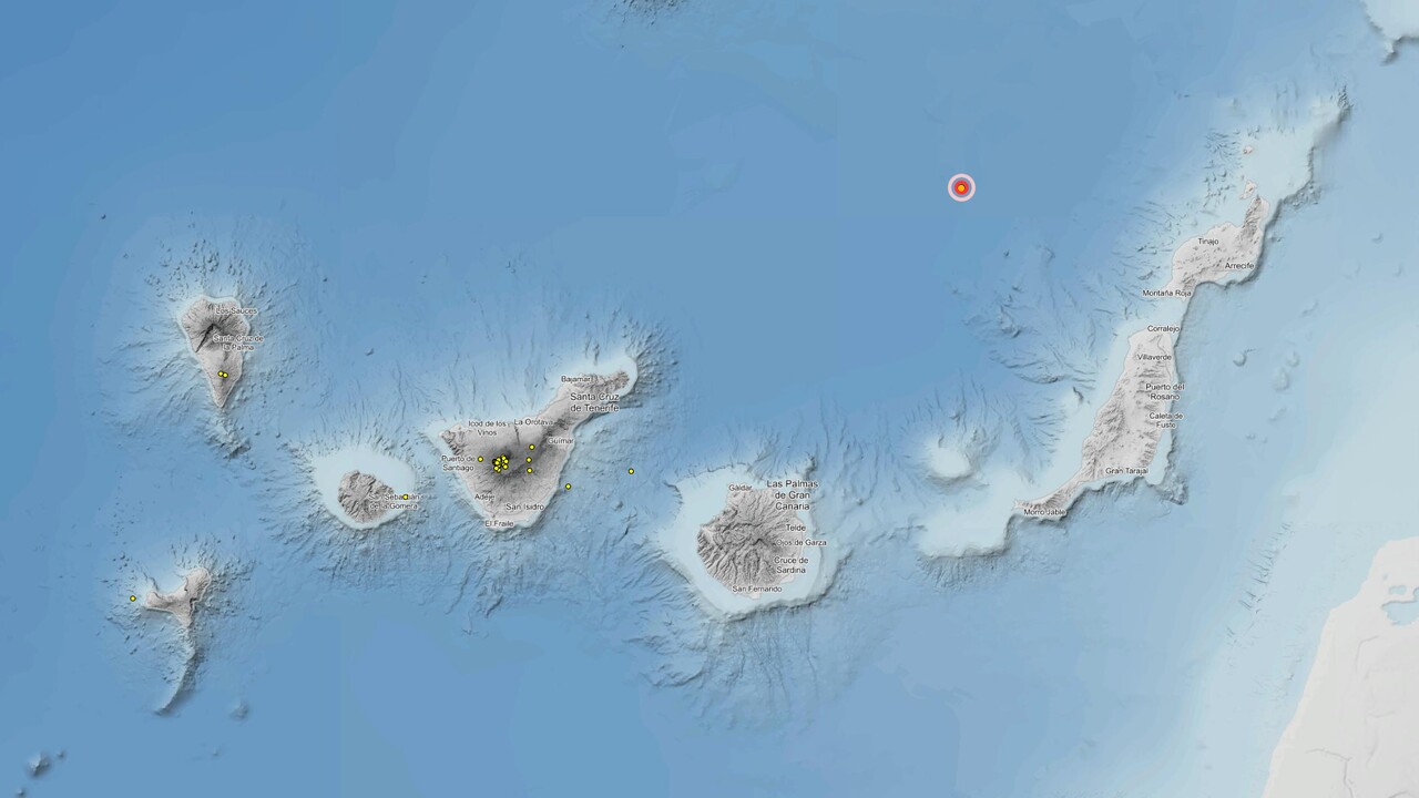 Erdbeben der Stärke 2,8 vor Lanzarote