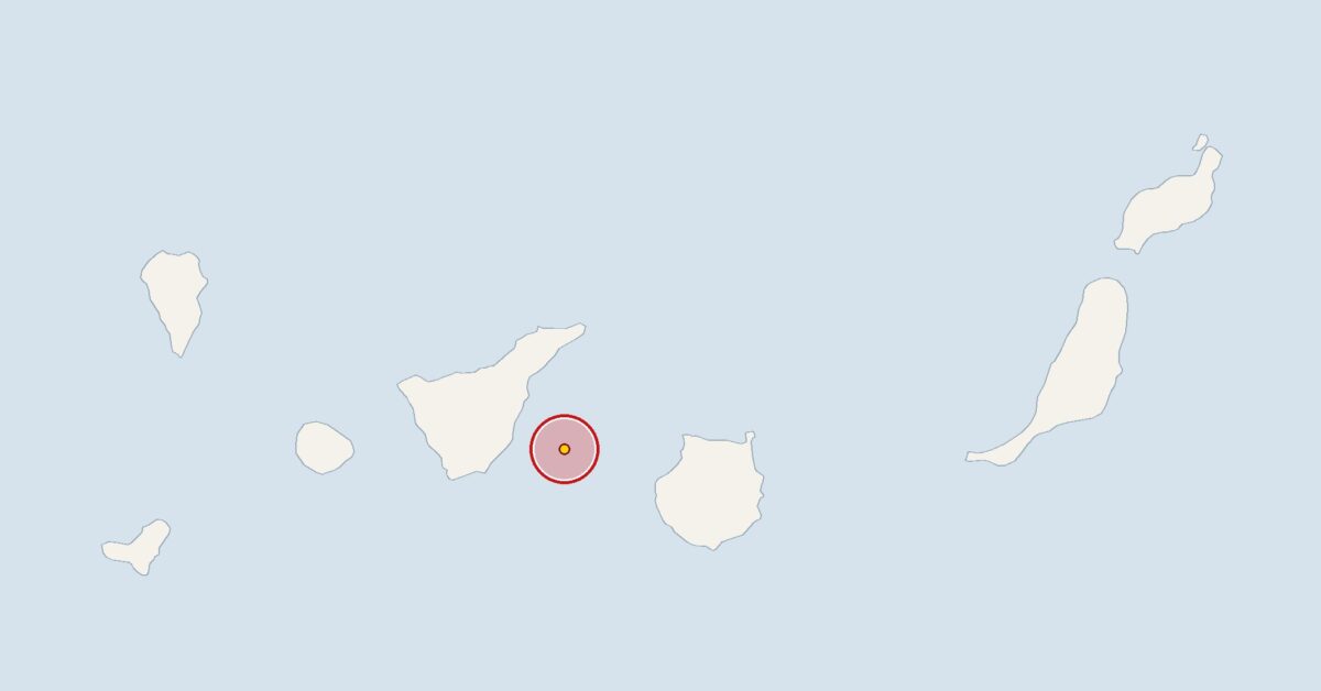 Erdbeben der Stärke 3,1 vor Teneriffa sticht aus aktiver Woche heraus