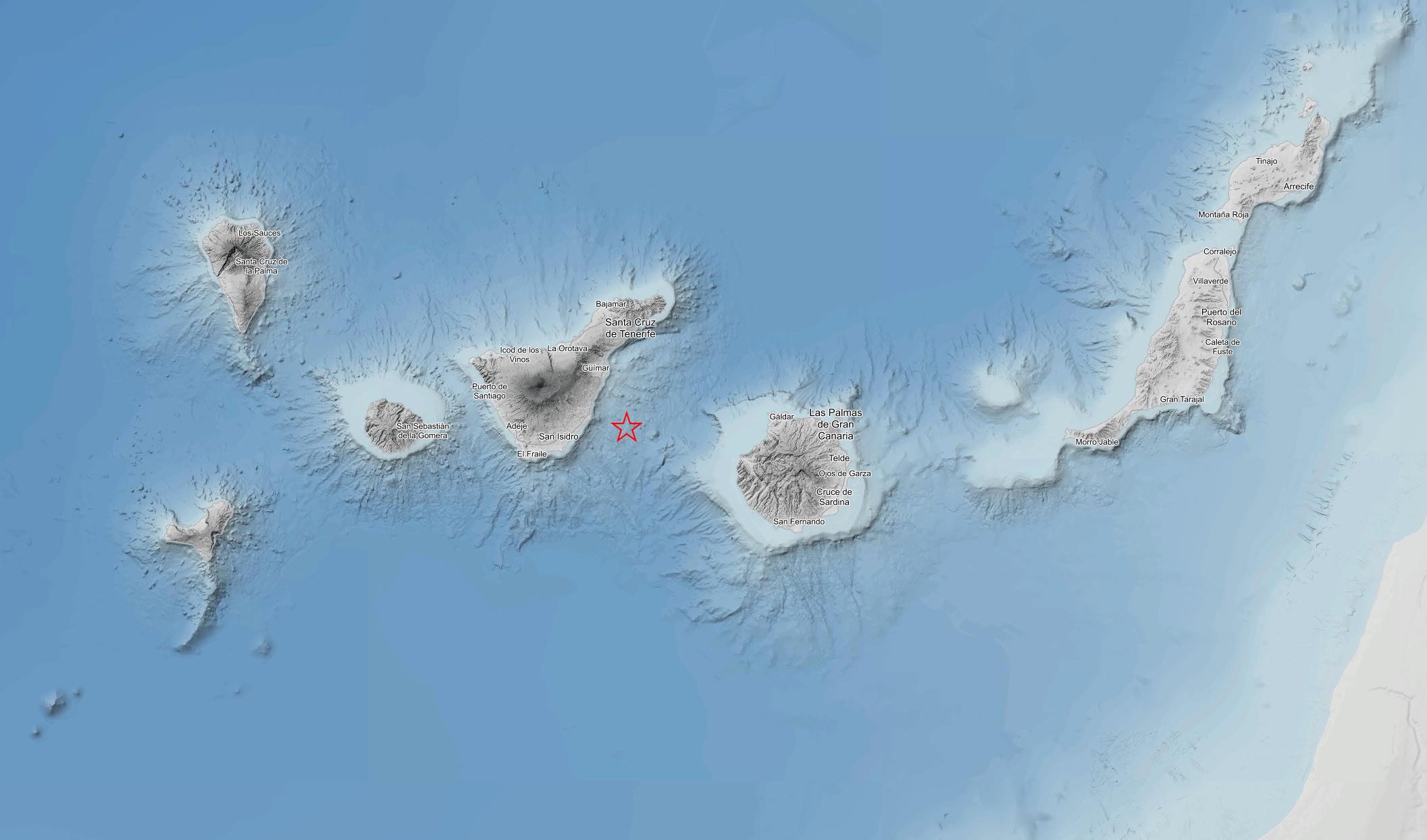 Stärke 3,4: Erneutes Erdbeben zwischen Teneriffa und Gran Canaria