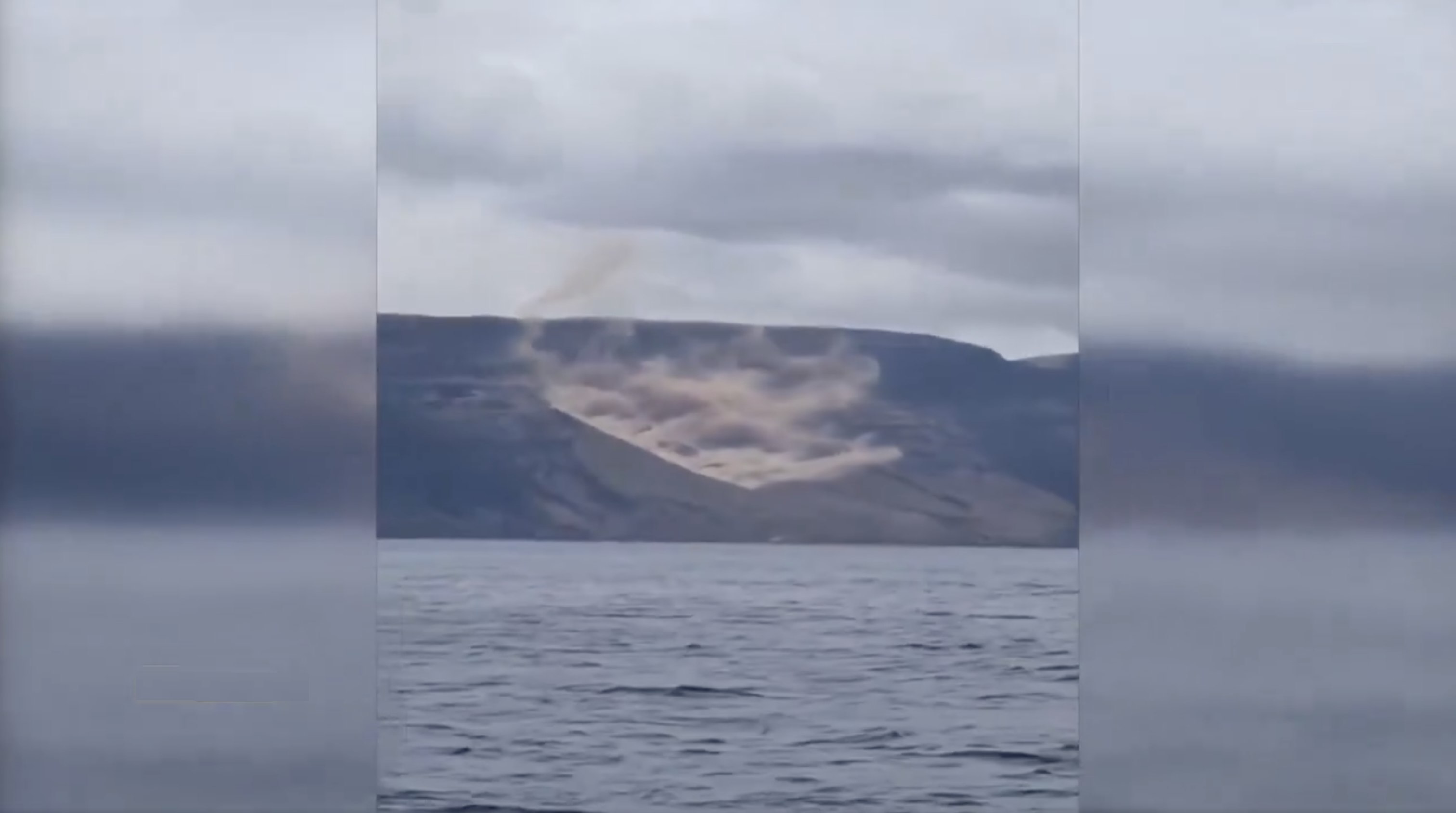 Großer Erdrutsch am Risco de Famara auf Lanzarote