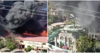 Feuer Restaurant Aqualand Gran Ccanaria Maspalomas 07-2019