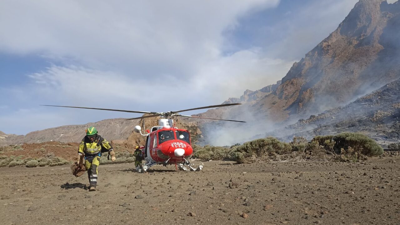 Feuer im Teide-Nationalpark auf Teneriffa gelöscht