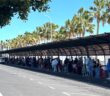 Flughafen Teneriffa Warteschlange Taxi