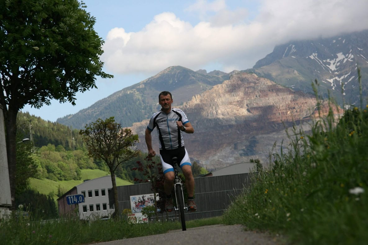 Einrad Heimo Katzbauer Training Österreich