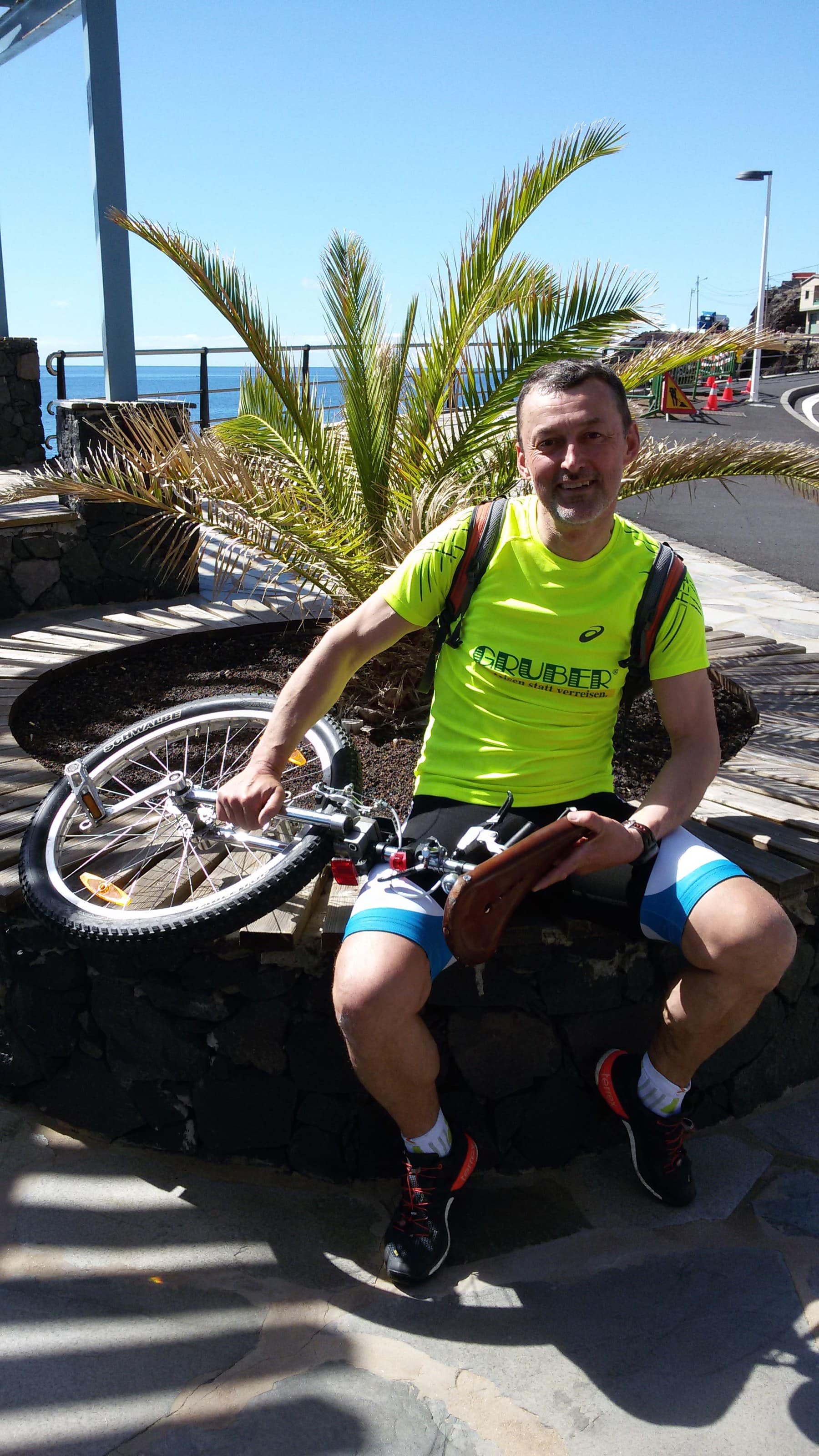 Heimo Katzbauer Kanaren Einrad El Hierro Sonne