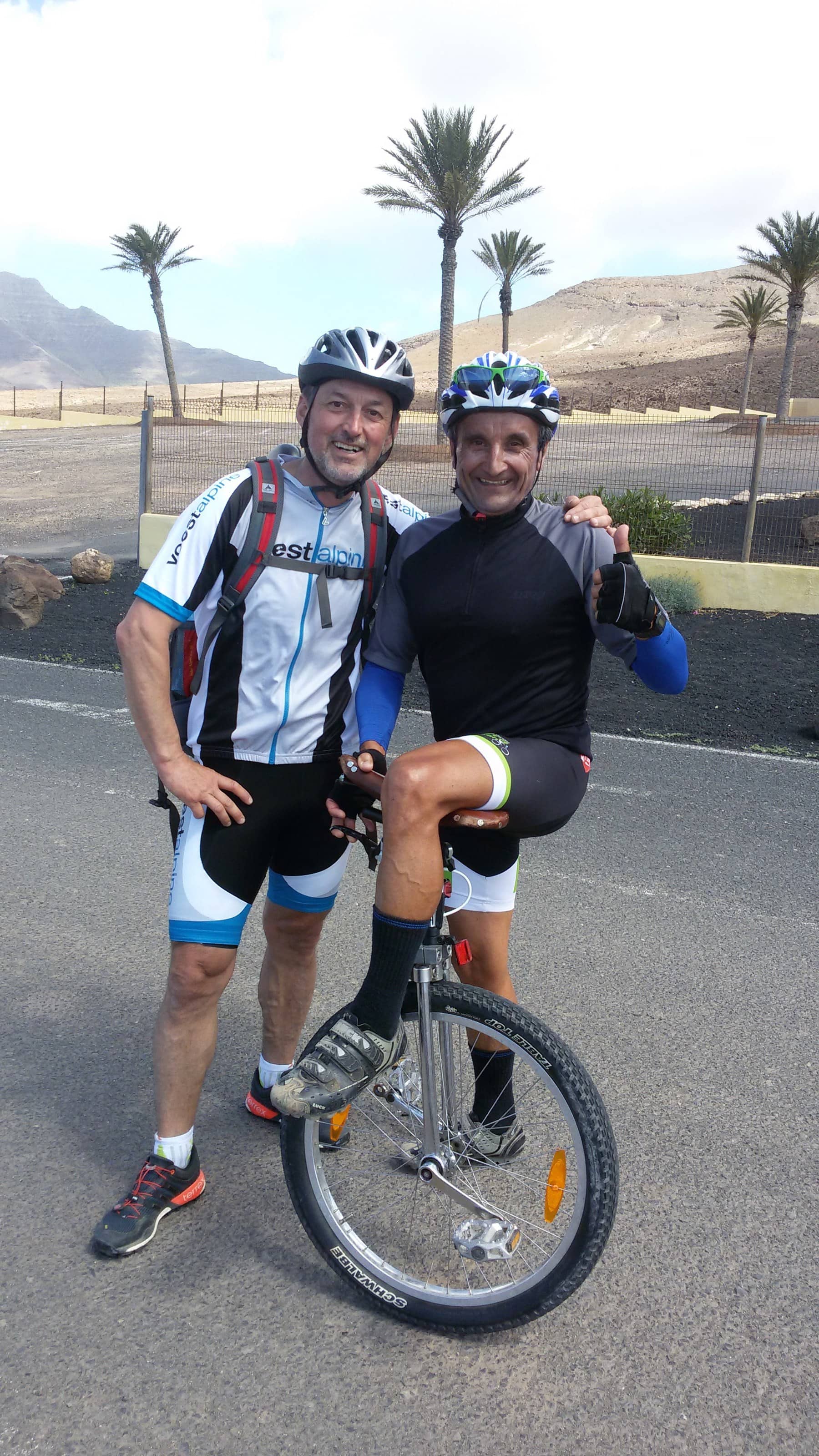 Heimo Katzbauer Kanaren Einrad Fuerteventura Sportler