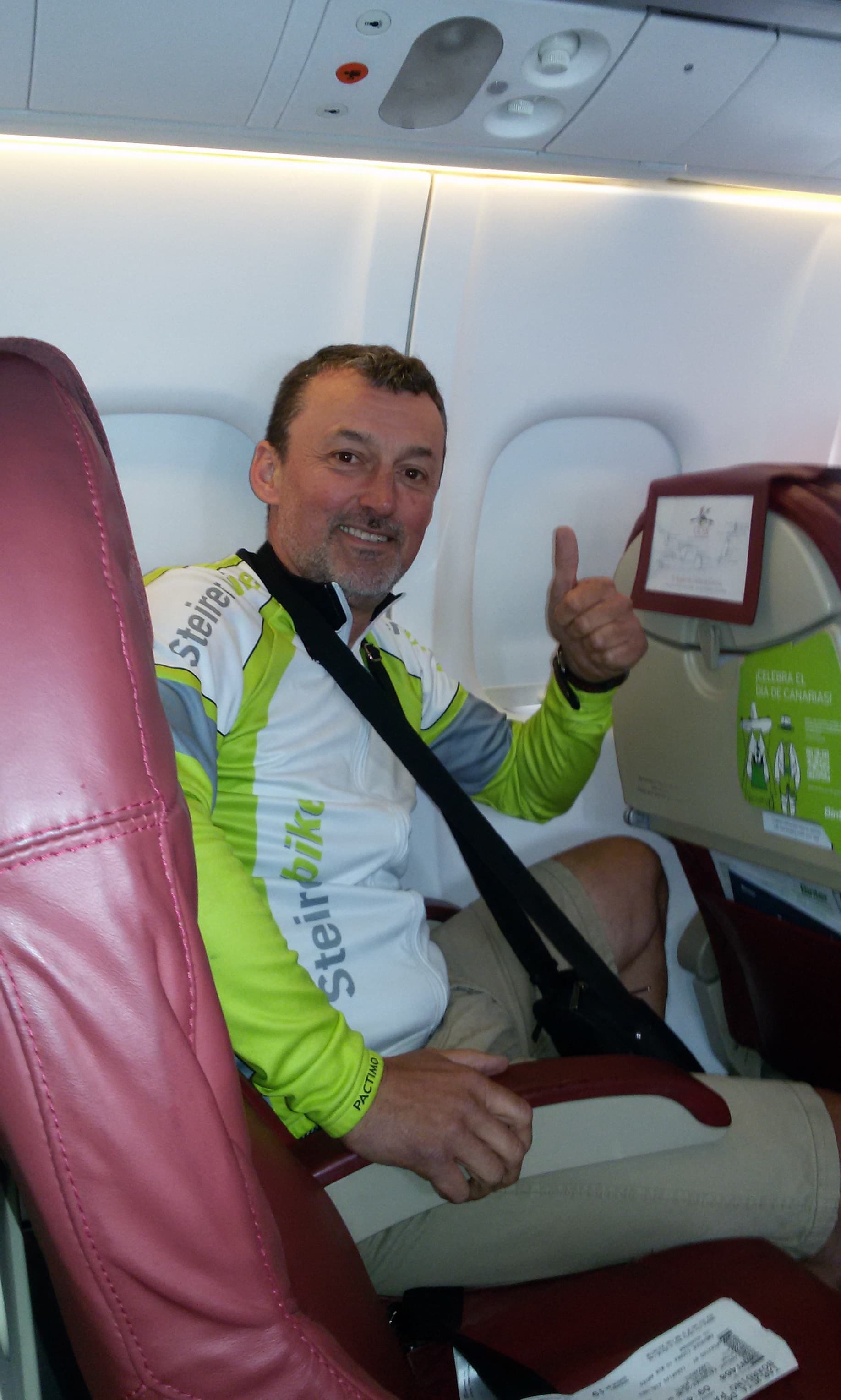 Heimo Katzbauer Kanaren Einrad Rückflug