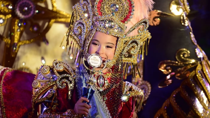 Sofía Rodríguez González Kinderkönigin Karneval Puerto de la Cruz