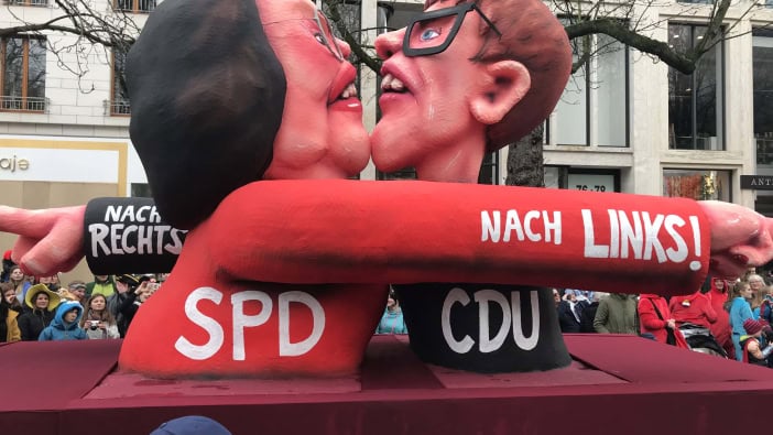 Karneval Düsseldorf Rosenmontagszug Jacques Tilly CDU SPD