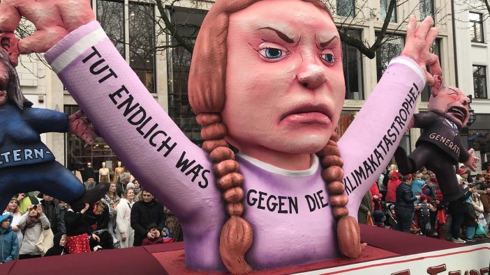 Karneval Düsseldorf Rosenmontagszug Jacques Tilly Greta Klima