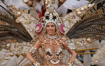 Die Karnevalskönigin beim Karneval auf Teneriffa