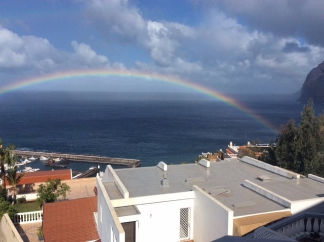 Lieblingsorte Kanaren Teneriffa Los Gigantes Regenbogen Hans Ira Keim