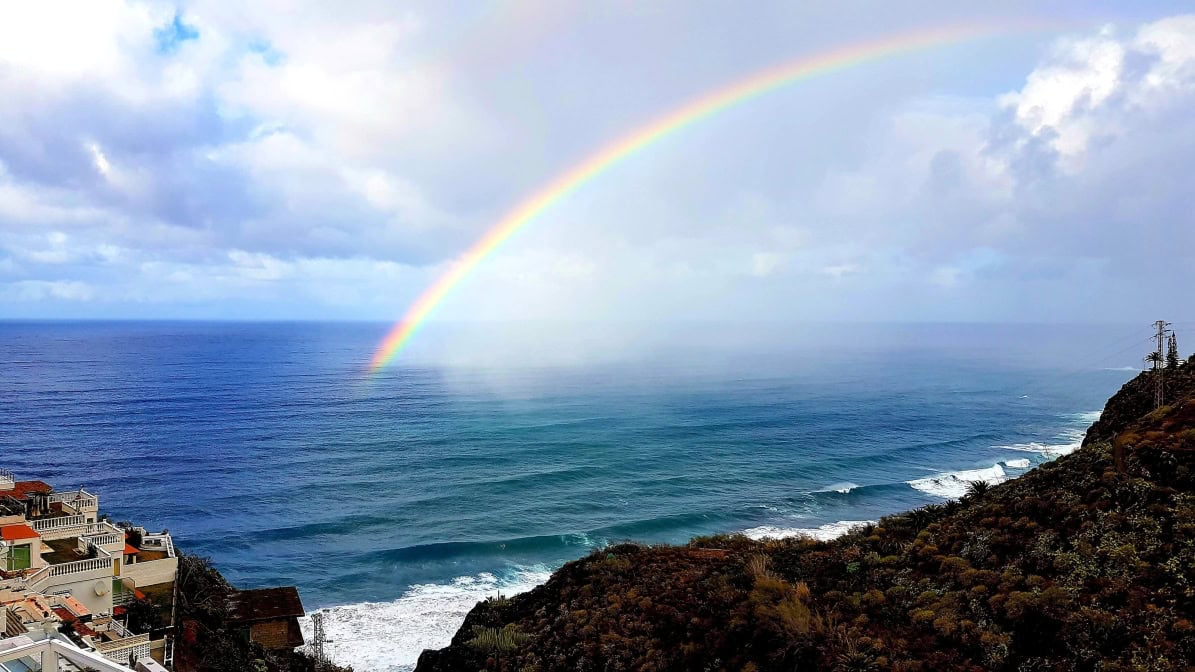 Lieblingsorte Kanaren Teneriffa San Vicente Regenbogen Hans