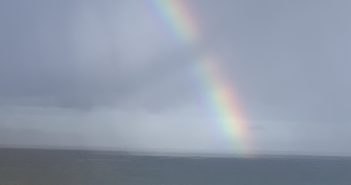 Unwetter Kanaren Regenbogen Wolken