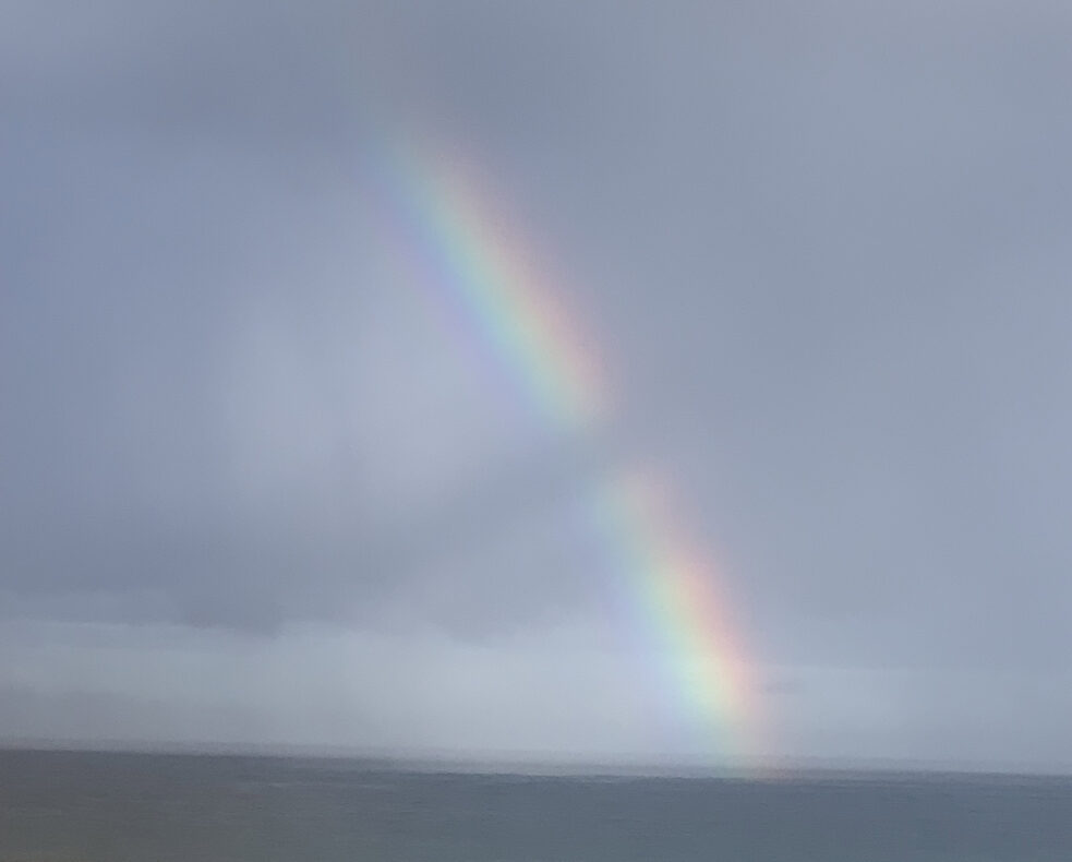 Unwetter Kanaren Regenbogen Wolken