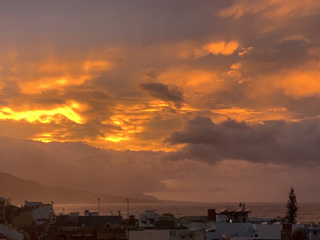 Unwetter Kanaren Sonne Wolken