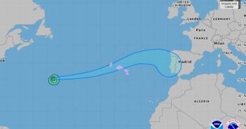 Hurricane Gabrielle Atlantik Spanien Kanaren