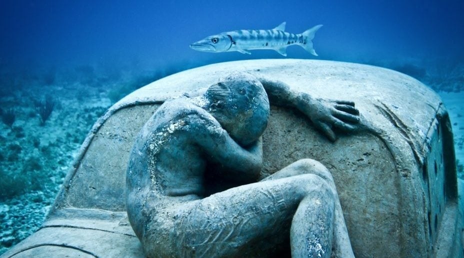 Lanzarote Unterwasser-Skulpturenpark Jason Taylor VW Käfer