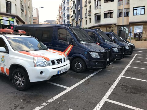 Kanaren Polizei abgeriegelt
