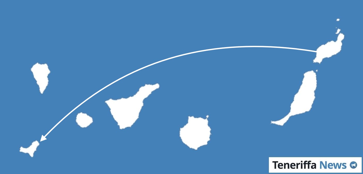 Kanarische Inseln Karte Inselhopping Lanzarote - El Hierro