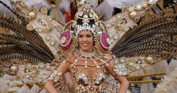 Die Karnevalskönigin beim Karneval auf Teneriffa